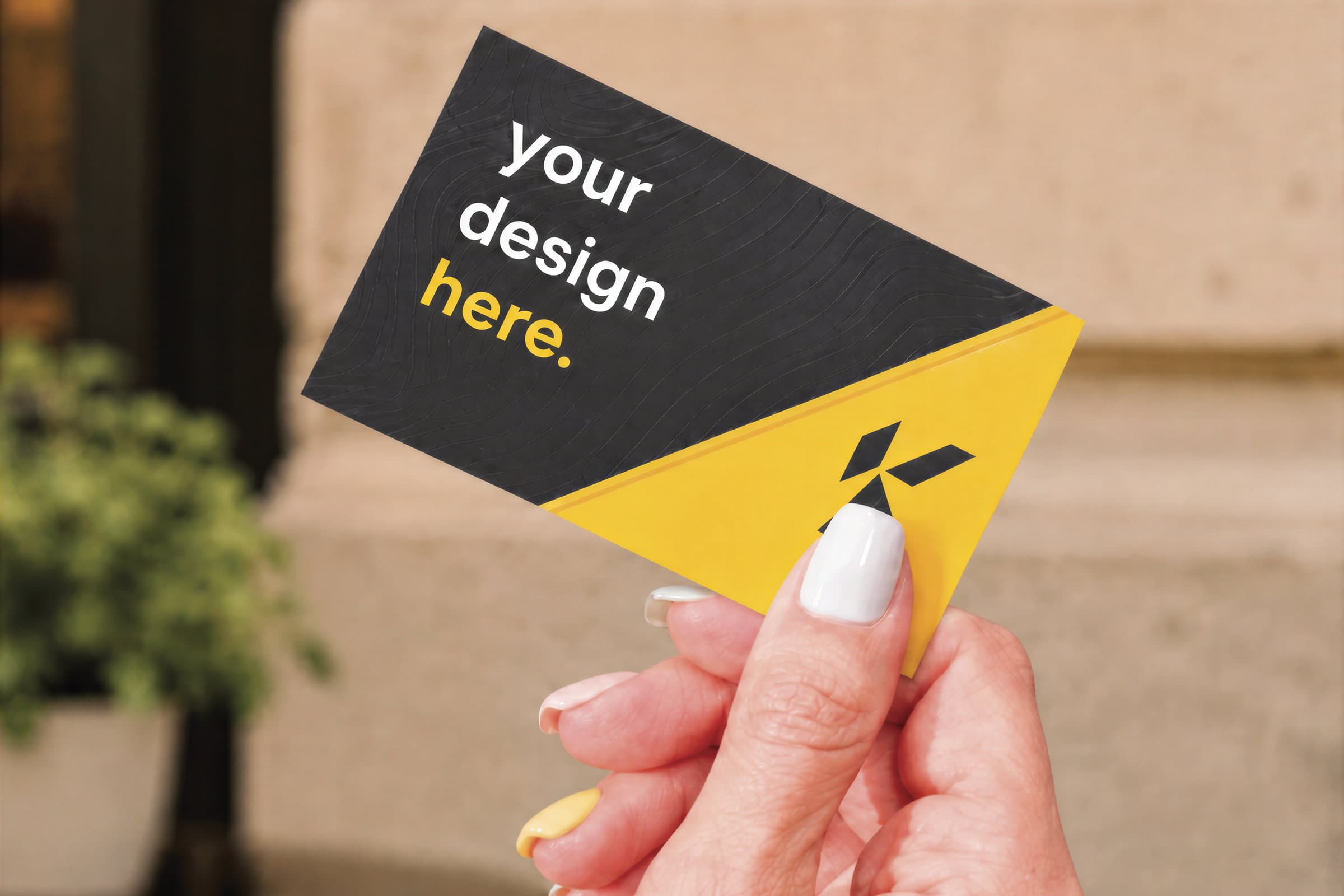 Business cards printed by KOAI in several finishes