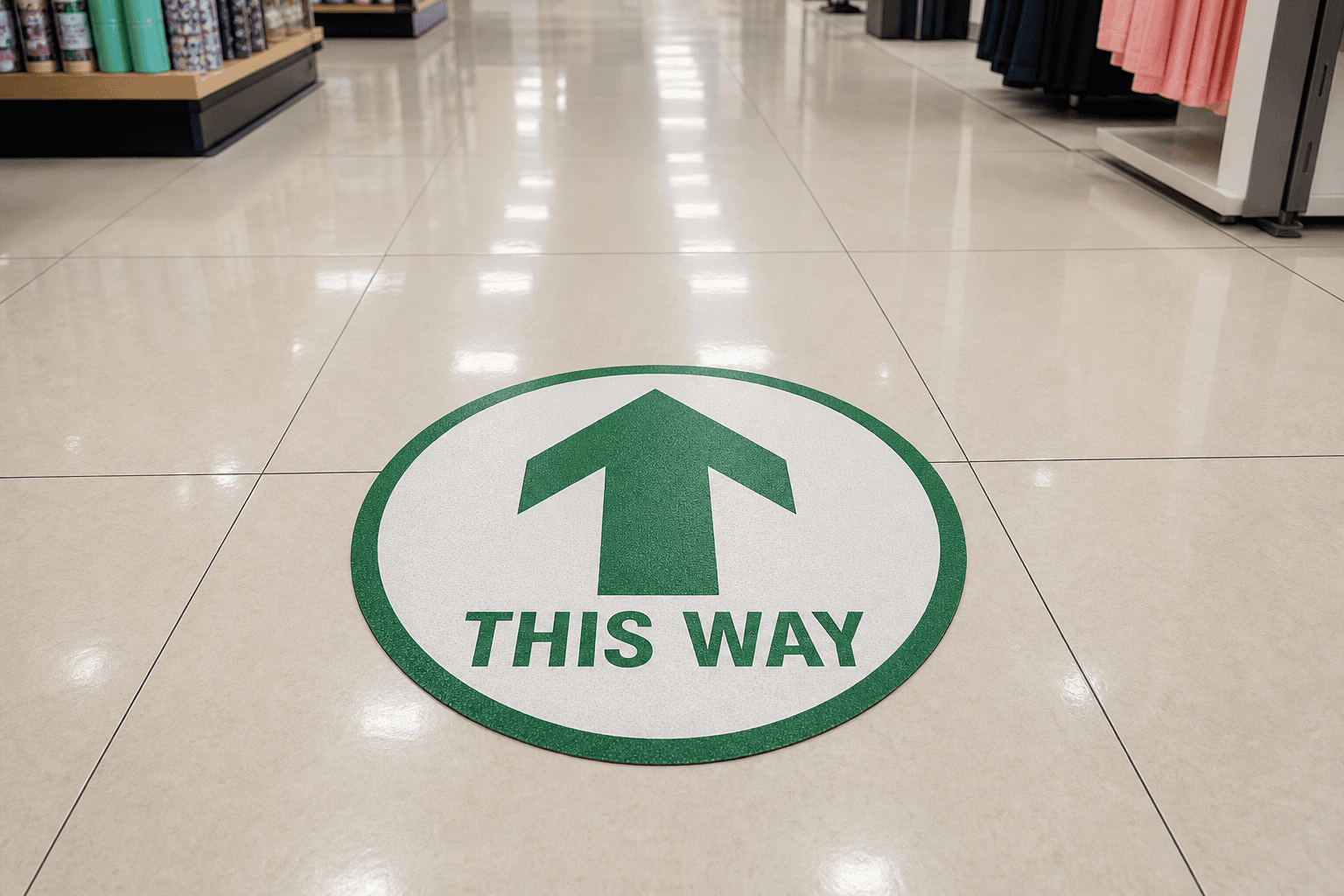 Installed floor graphics