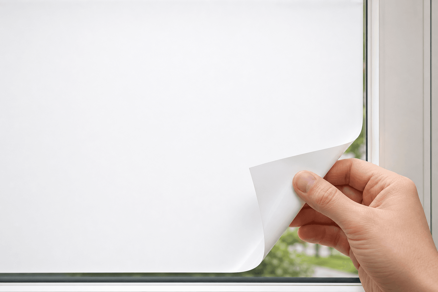 White Window Clings